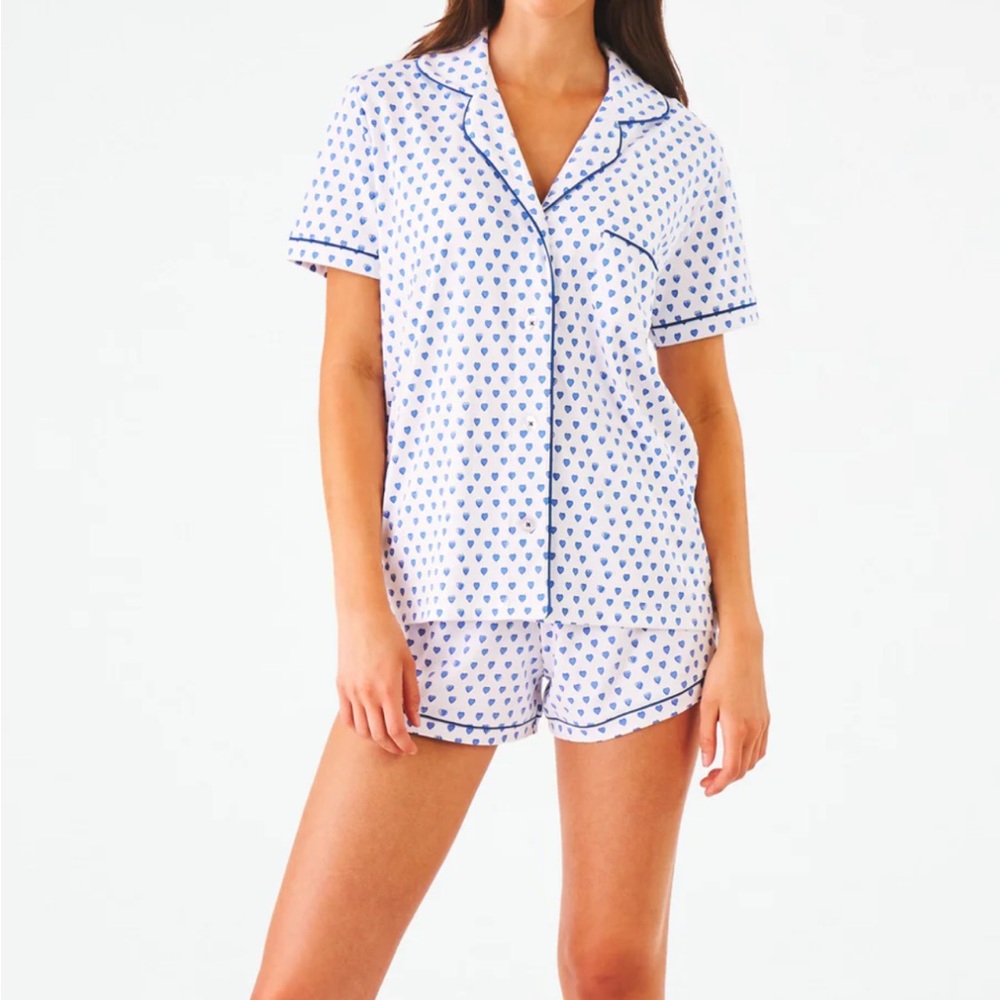 Roller Rabbit Hearts Polo Pajamas